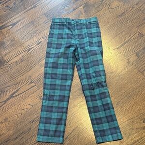 Vineyard Vines NWT Breaker Green and Black Plaid Pants size 16